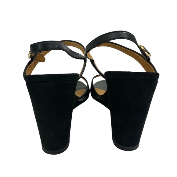 A.P.C. Black Wedge sandals with leather strap EU Size 39-W9 - Picture 5 of 9